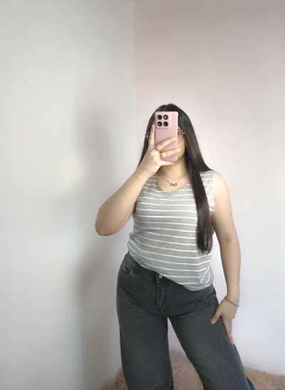 Musculosa rayada Roxana