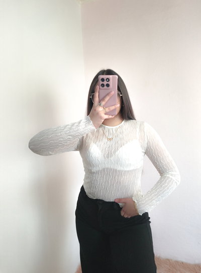 Remera Damaris microtul trenza 