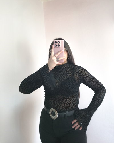 Top Catrina microtul animal print