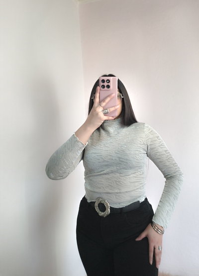 Polera cebra lurex