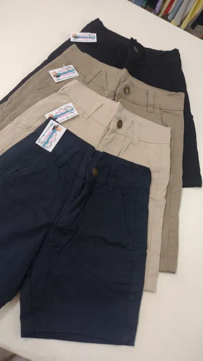 Bermuda corte chino niño gabardina 