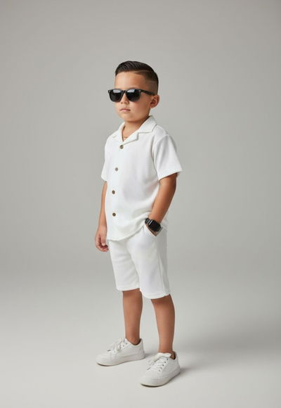 Conjunto camisa wafle 