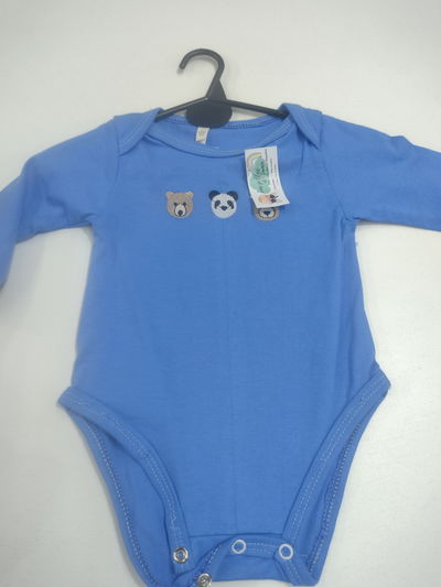 Body azul 3/6 meses