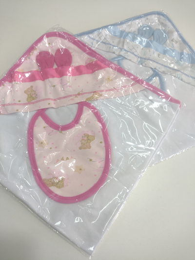 Manta recibidora algodón con orejitas