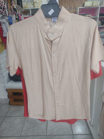 Camisas cuello mao lino 