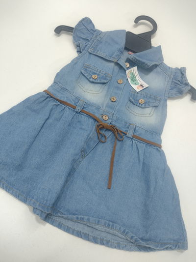 Vestido jean 1 a3 meses