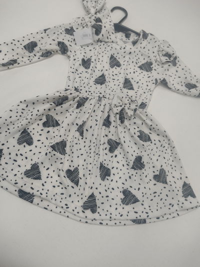 Vestido morley con vincha beba