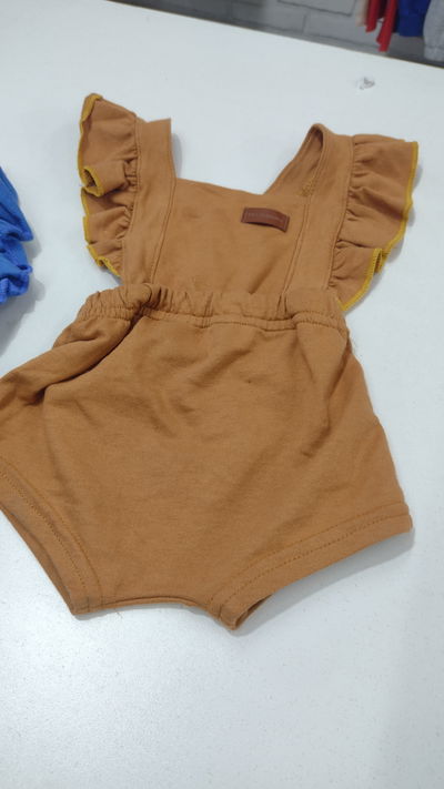 Jardinero corto algodón 3/6 meses