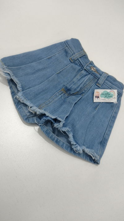 Short pollera jean beba