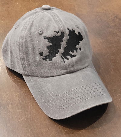 Gorra gabardina gris gastado malvinas negras argentinas 