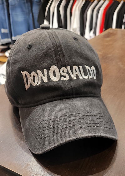 Gorra gabardina negra gastado Don Osvaldo