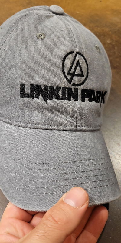 Gorra gabardina gris gastado Linkin Park