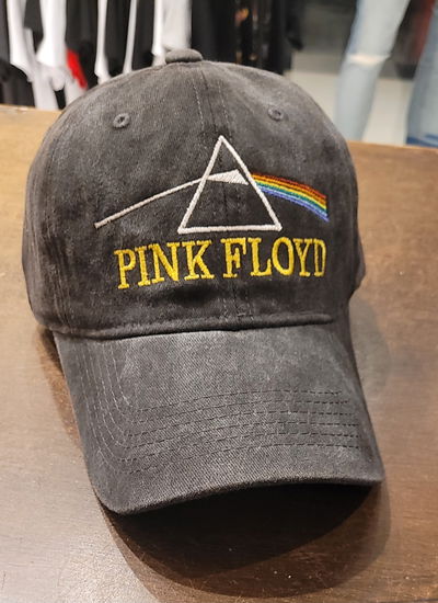 Gorra gabardina negro gastado Pink Floyd