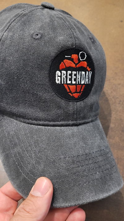 Gorra gabardina negro gastado Green Day