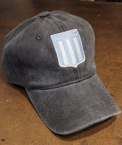Gorra gabardina negro gastado Racing