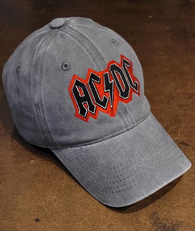 Gorra gabardina gris gastado AC DC