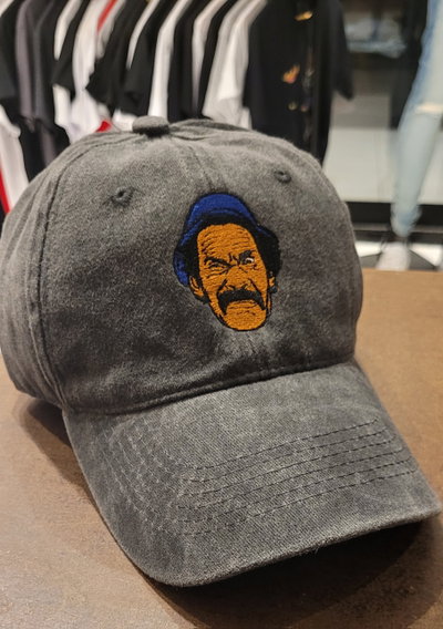 Gorra negro gastado gabardina Don Ramon