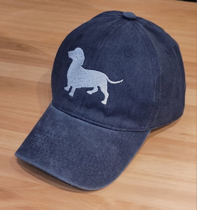 Gorra gabardina gastada Perro Salchicha