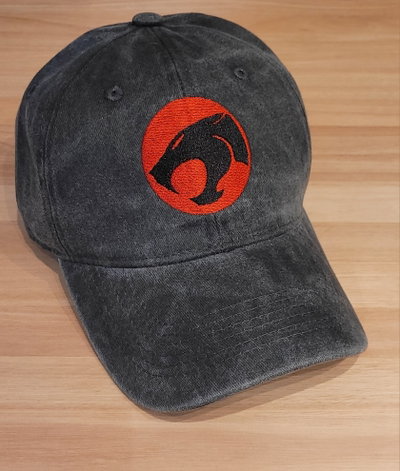 Gorra negro gastado gabardina Thundercats