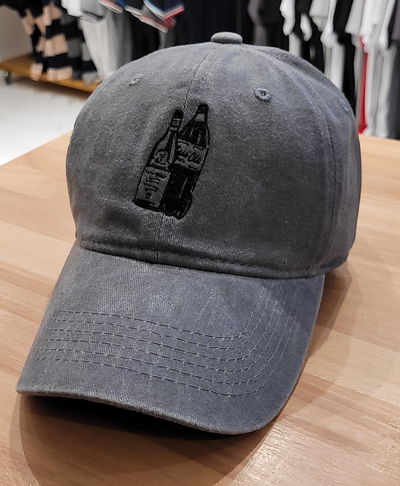 Gorra gabardina gris gastado coca con fernet