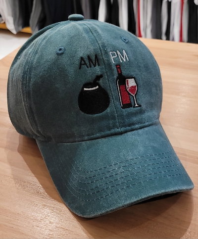 Gorra gabardina mate y Vino AM PM