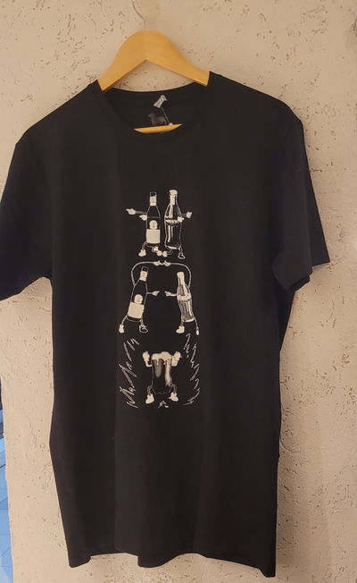 Remera coca con fernet