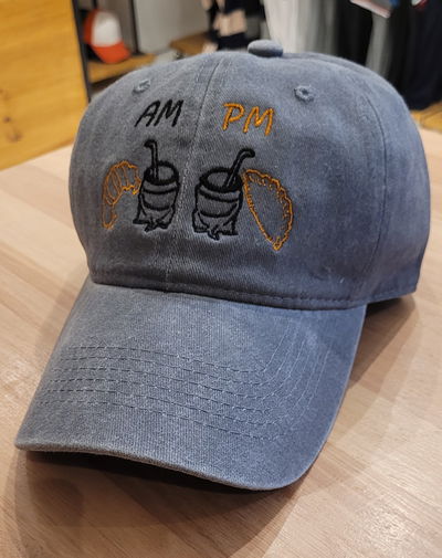 Gorra gabardina gris gastado AM PM Mate y Mate