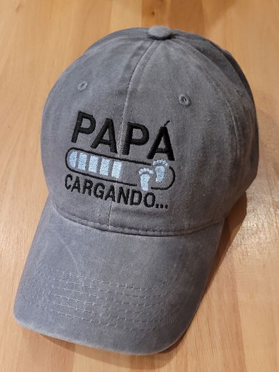 Gorra gabardina gris gastado Papa nene