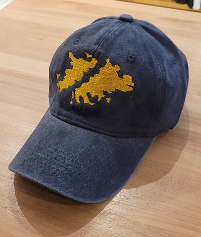 Gorra gabardina azul gastado islas malvinas argentinas  dorado