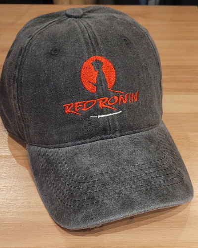 Gorra gabardina Negro gastado Red Ronin