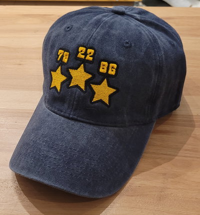 Gorra gabardina Azul 3 estrellas mundeales