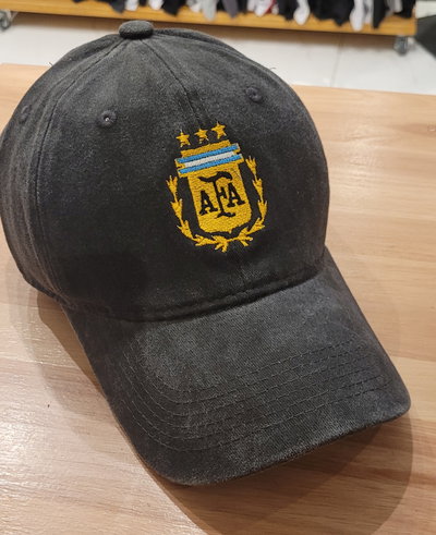 Gorra gabardina Negro gastado AFA seleccion Argentina