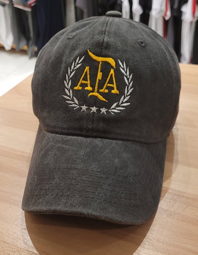 Gorra gabardina Negro gastado AFA