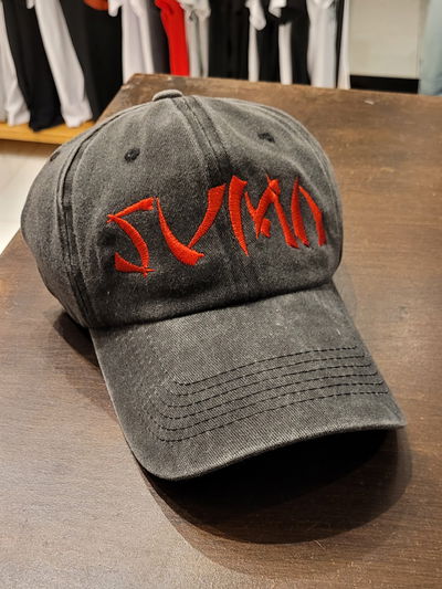 Gorra gabardina Sumo negro gastado