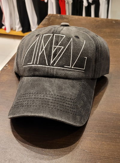 Gorra gabardina Airbag negro gastado