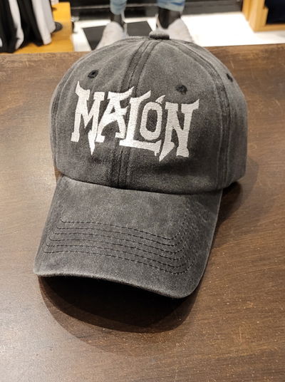 Gorra gabardina Malon negro gastado