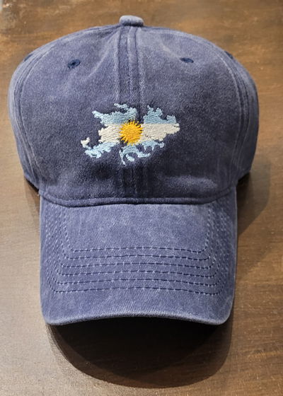 Gorra gabardina azul gastado islas malvinas argentinas chicas