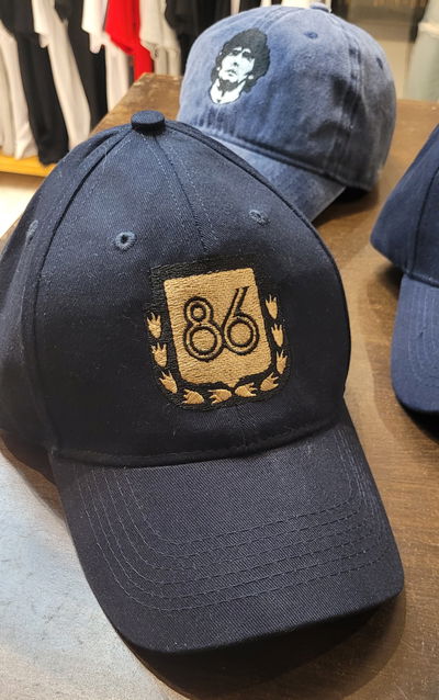 Gorra gabardina azul mundial 86