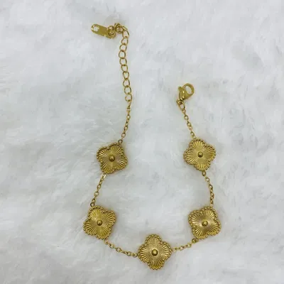 Pulsera Treboles Dorado