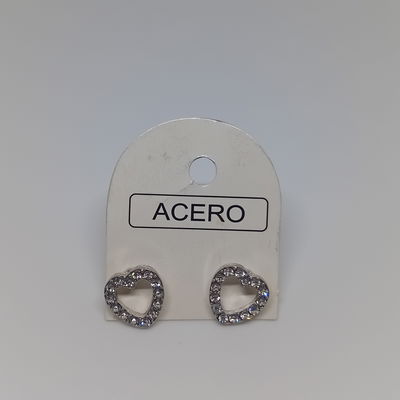 Aritos Corazones Strass