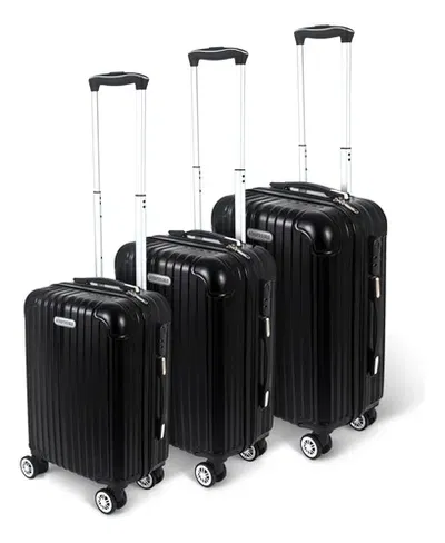 SET VALIJAS AEROPOSTALE X 3 20" 24" 28" NEGRA SET3VACLASBLACK