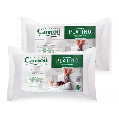 ALMOHADA CANNON PLATINO VELLÓN 70 X 40