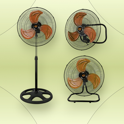 Ventilador Lusqtoff 3 En 1 3 Aspas Color Negro 20" LSQ20VT