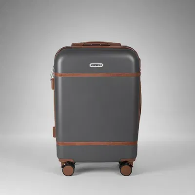 VALIJA CARRY ON 20" AEROPOSTALE GRIS CON MARRÓN