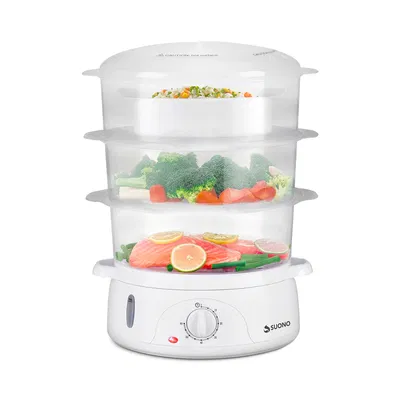 VAPORERA ELÉCTRICA SUONO 3 NIVELES HOGO334 BLANCA