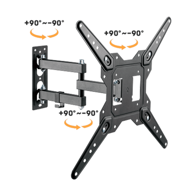 SOPORTE ONEBOX APTO CURVO 23" A 55" DOBLE BRAZO MÓVIL INCLINABLE OB-M25