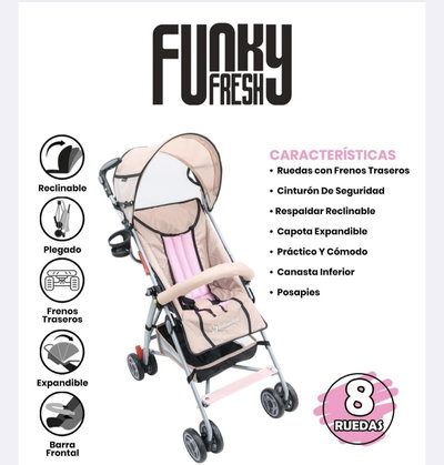 COCHE PARAGUITA ROSA ABAL500100