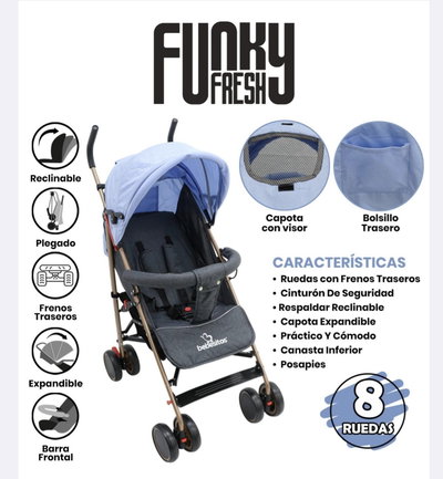 COCHE BEBE TIPO STROLLER CELESTE ABKG206