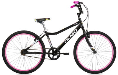 BICICLETA OLMO NEO R.24 NEGRA + FUCSIA