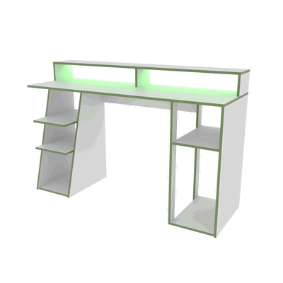ESCRITORIO FIPLASTO BLANCO/VERDE 1.ES.0009.R24.78 114 cm